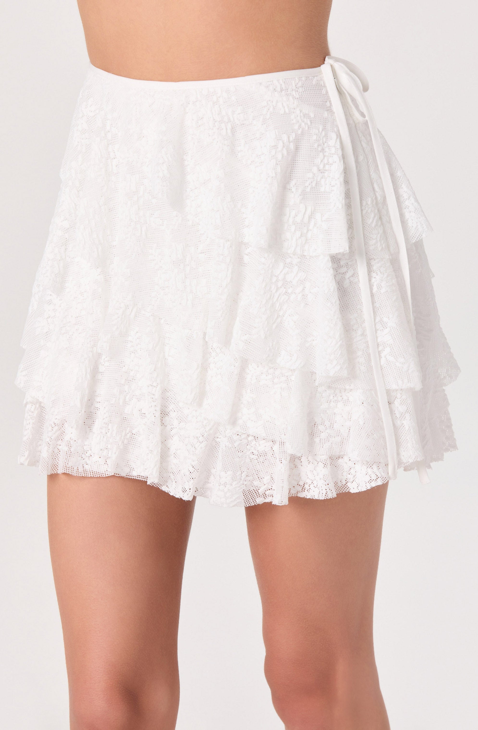 Madeleine Tiered Ruffle Mini Skirt