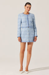 Milena Tweed Contrast Trim Jacket