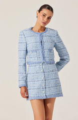 Milena Tweed Contrast Trim Jacket