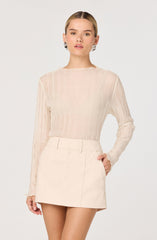 Eska Plissé Long Sleeve Top