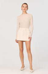 Eska Plissé Long Sleeve Top