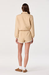 Reid Scallop Trim Bomber Jacket