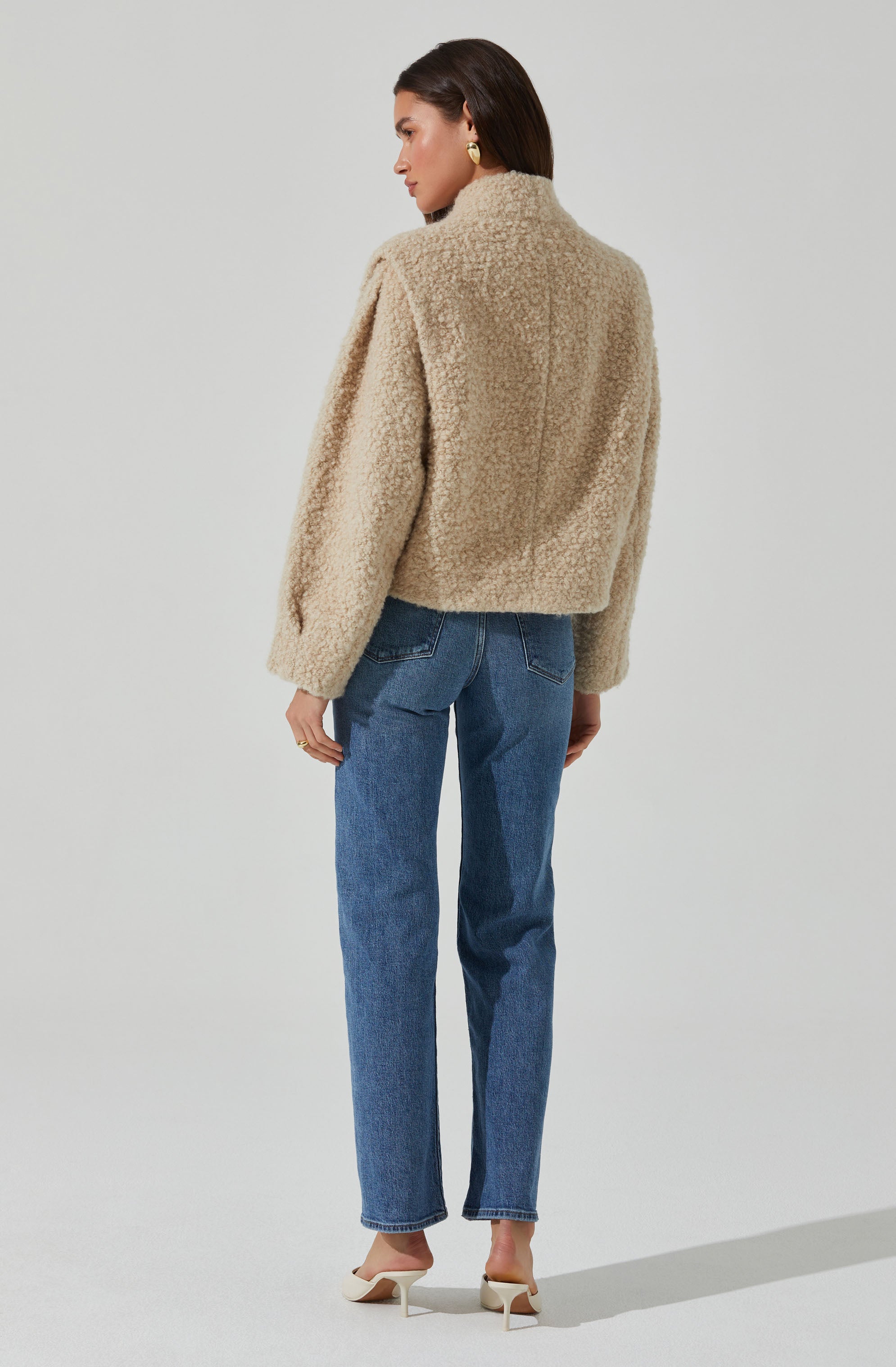 Nona Boxy Collarless Jacket