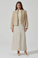 Nona Boxy Collarless Jacket