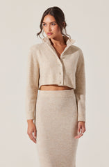 Karsyn Cropped Turtleneck Cardigan