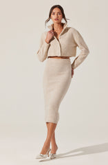 Karsyn Cropped Turtleneck Cardigan