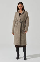 Noor Belted Maxi Cardigan