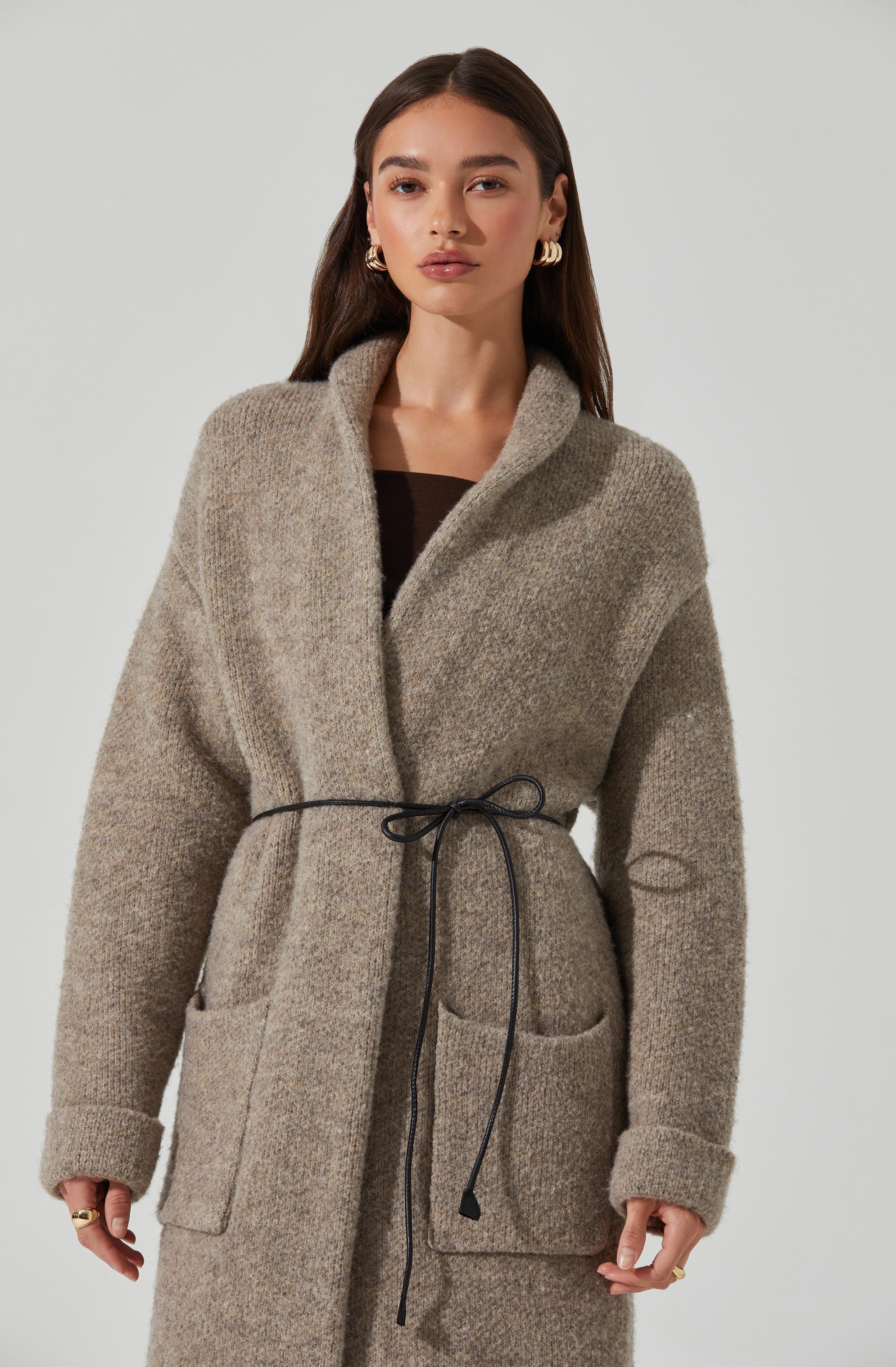 Noor Belted Maxi Cardigan