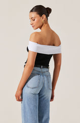 Rochelle Contrast Sweater Top