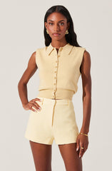 Kori Bow Embellished Sweater Top