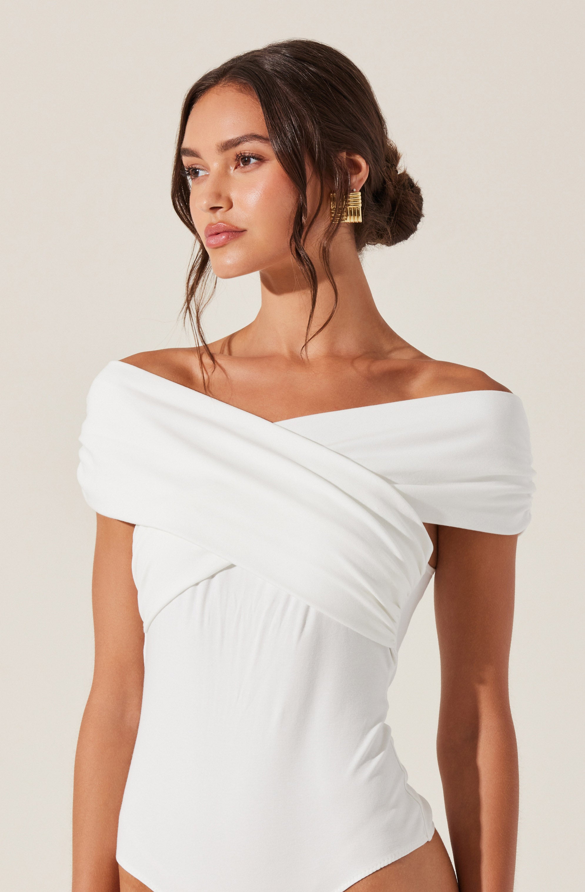 Gissel Crossover Off Shoulder Bodysuit