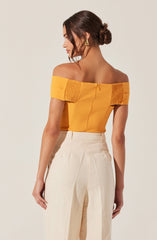 Catherine Twist Off Shoulder Top