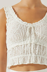 Kissel Tiered Eyelet Top