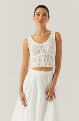 Kissel Tiered Eyelet Top
