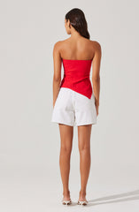 Anoka Strapless Handkerchief Top