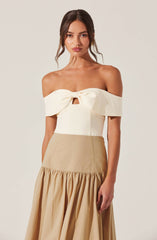 Telayna Off Shoulder Bow Top