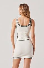Sessy Contrast Stitch Sweater Tank