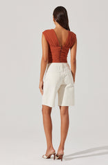 Samarra Ruched Crop Top