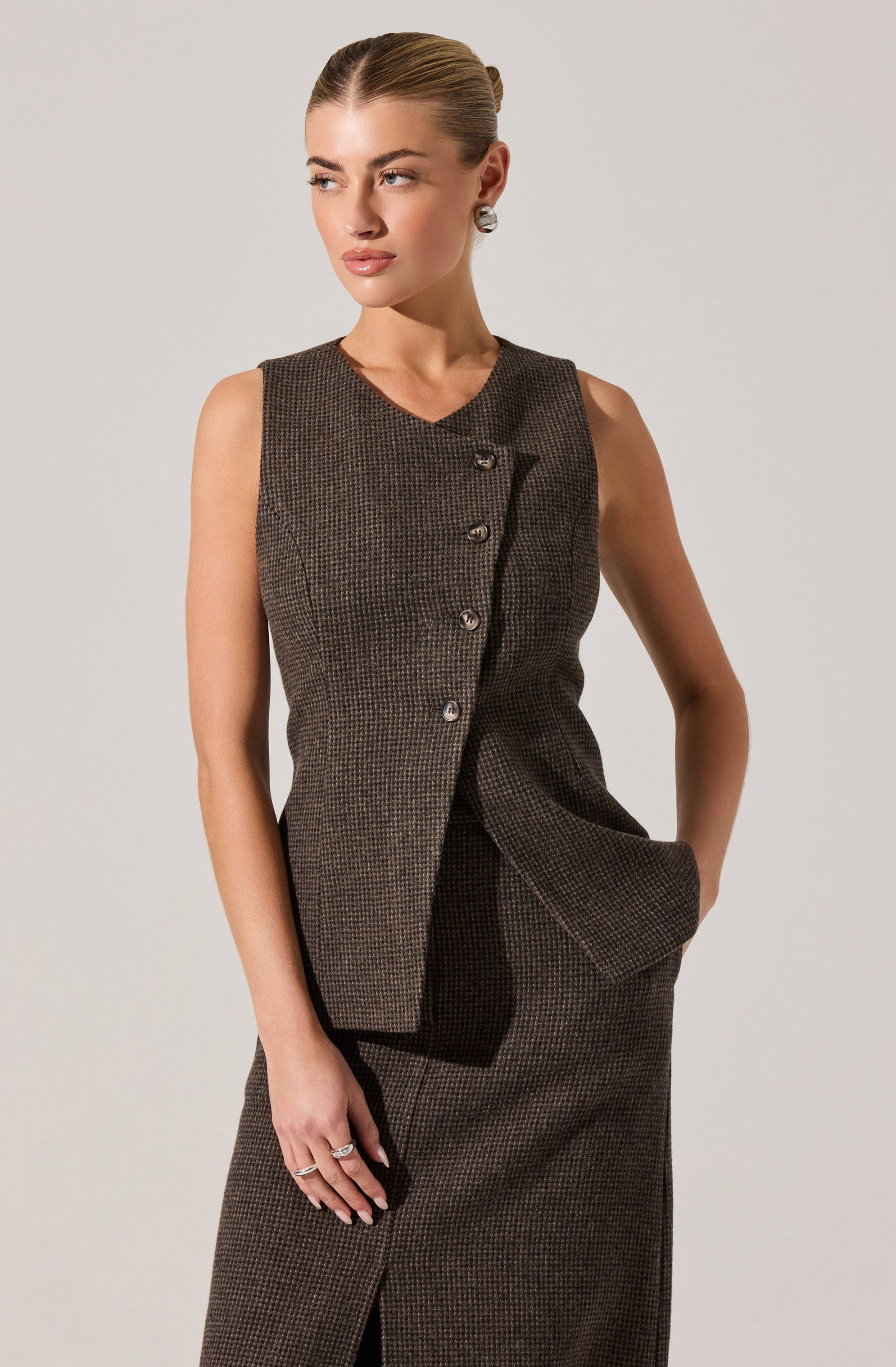 Sonja Asymmetric Longline Vest