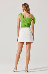 Lora Textured Off Shoulder Top