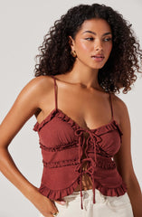 Islah Tie-Front Top