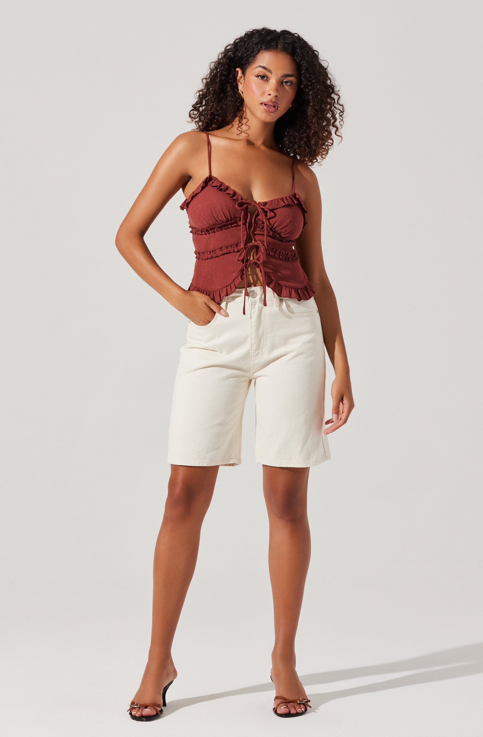Islah Tie-Front Top