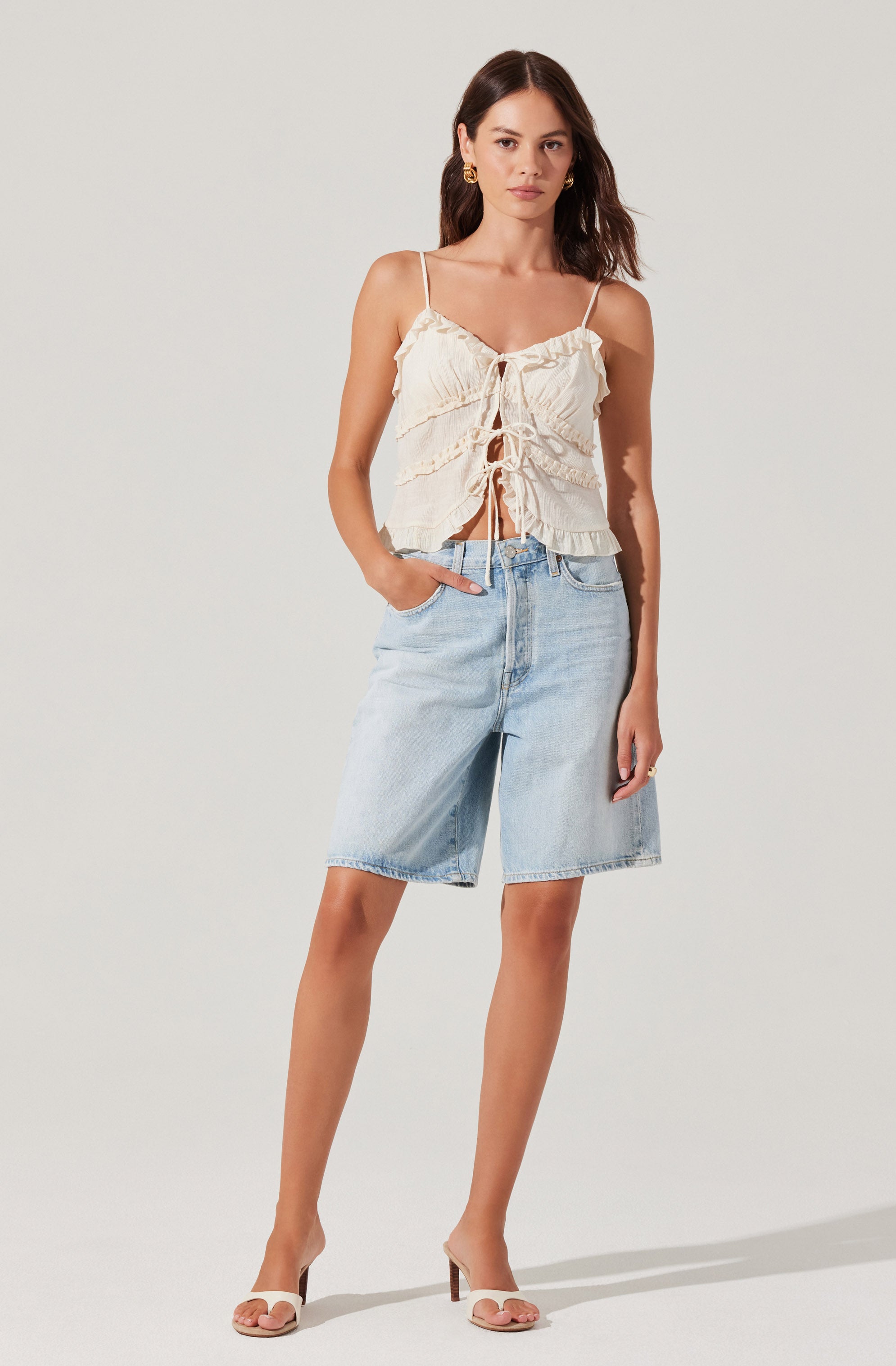 Islah Tie-Front Top