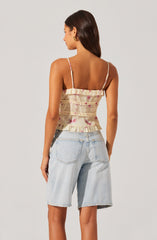 Islah Floral Tie-Front Top