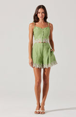Kiya Linen Embroidered Top