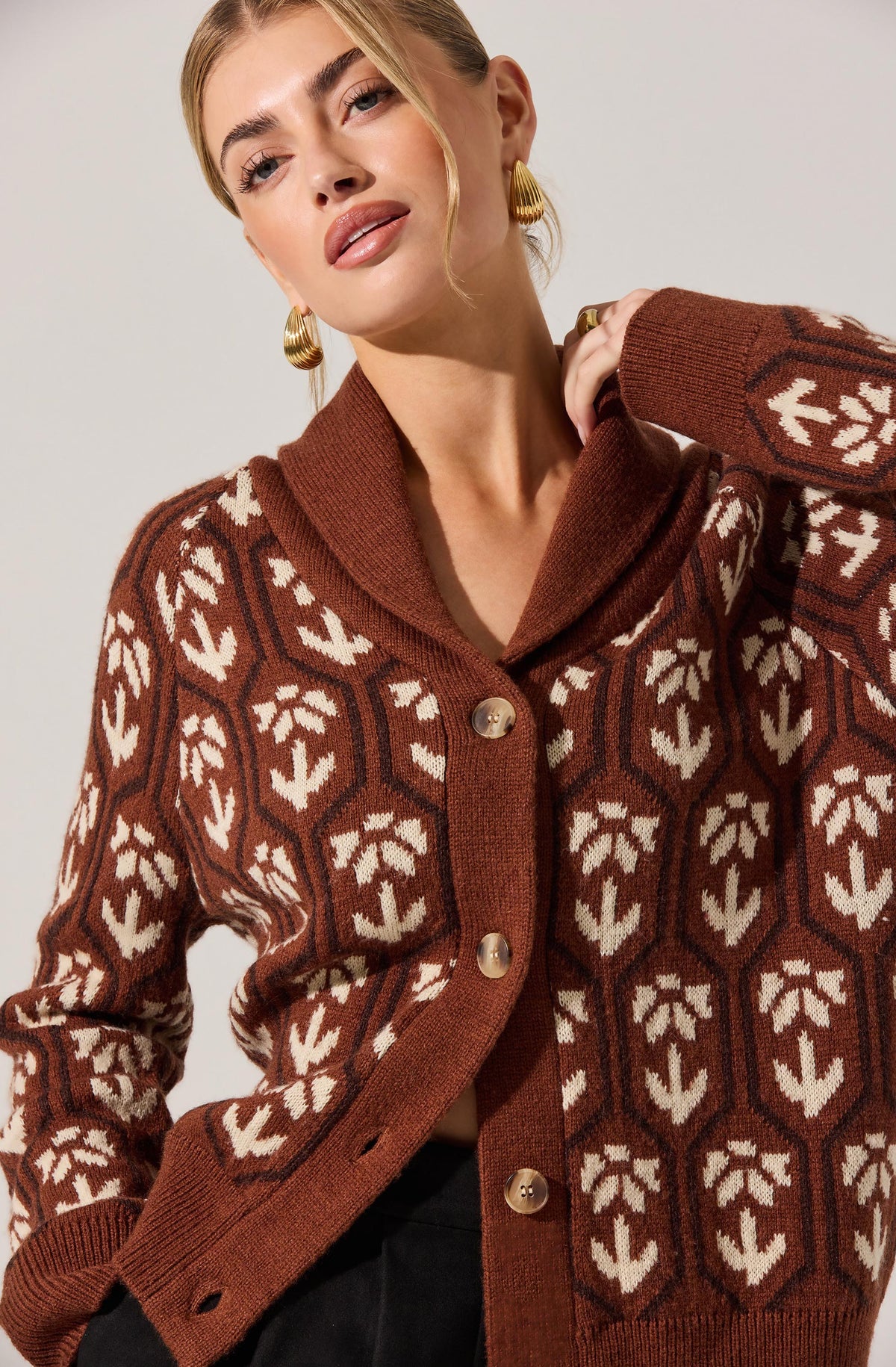 Marcenia Shawl Collar Cardigan