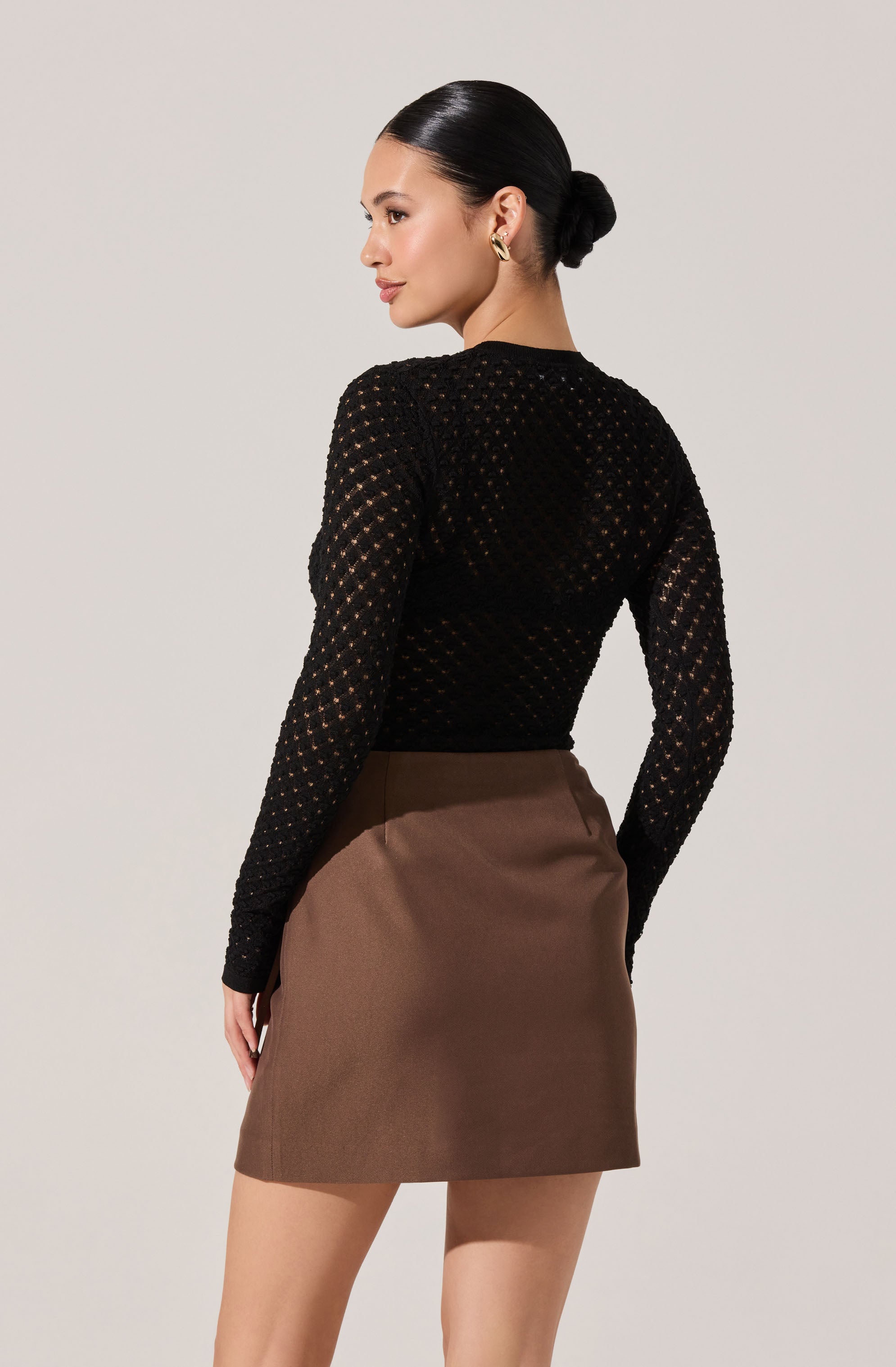 Dex Textured Sweater Top