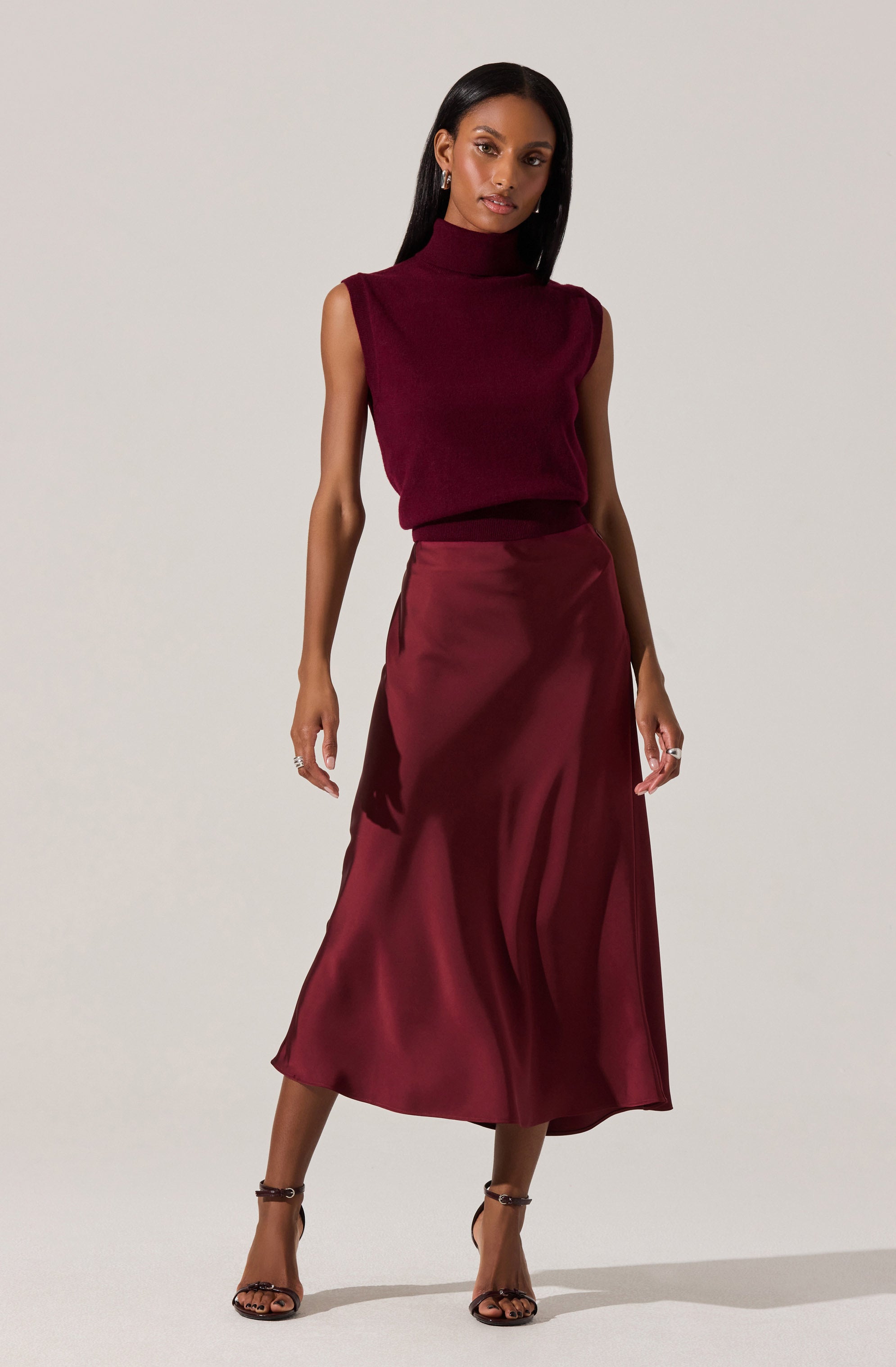 Avah Sleeveless Turtleneck Sweater