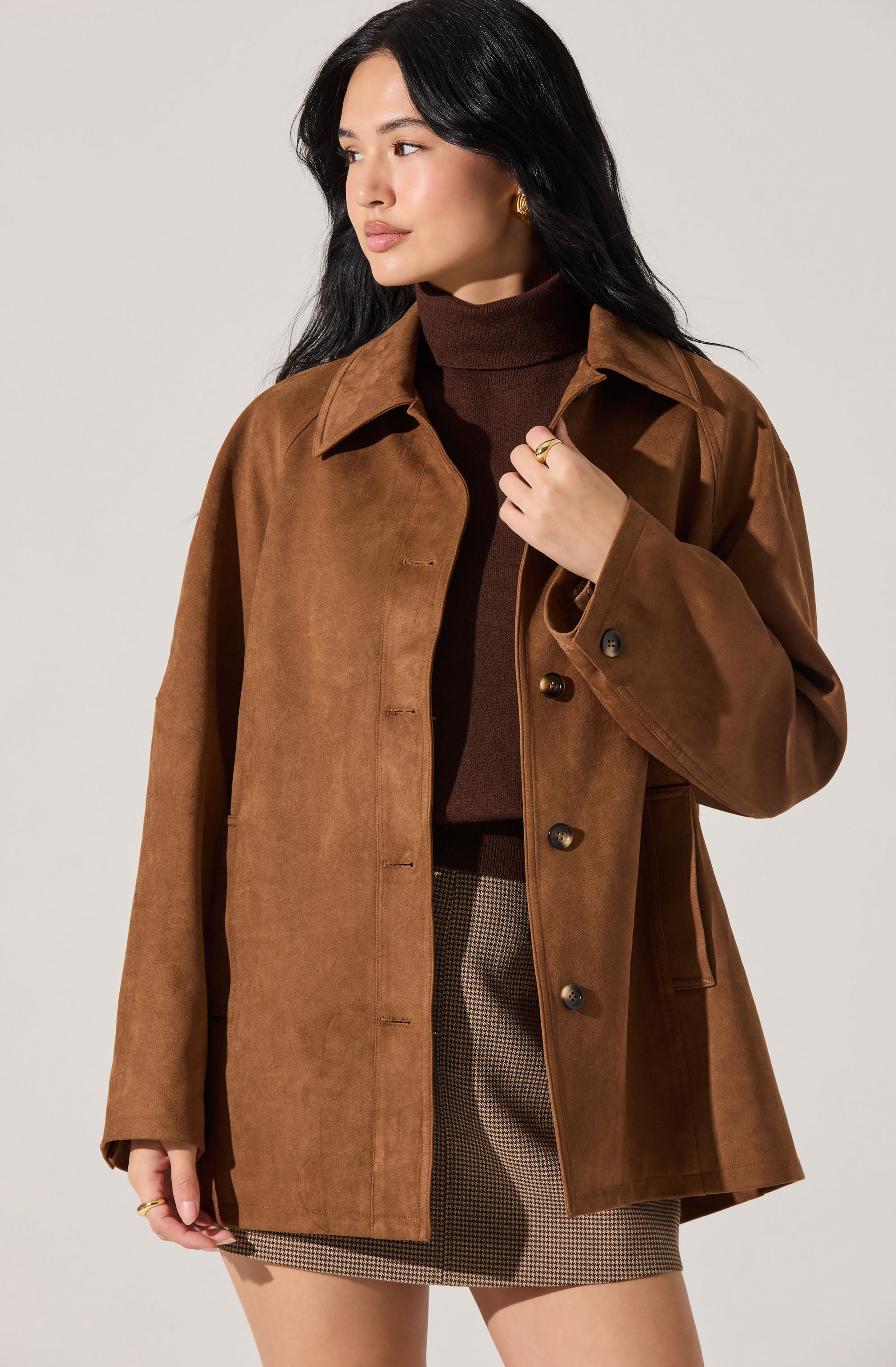 Presleigh Faux Suede Jacket