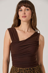Sarine Mesh Asymmetrical Bodysuit