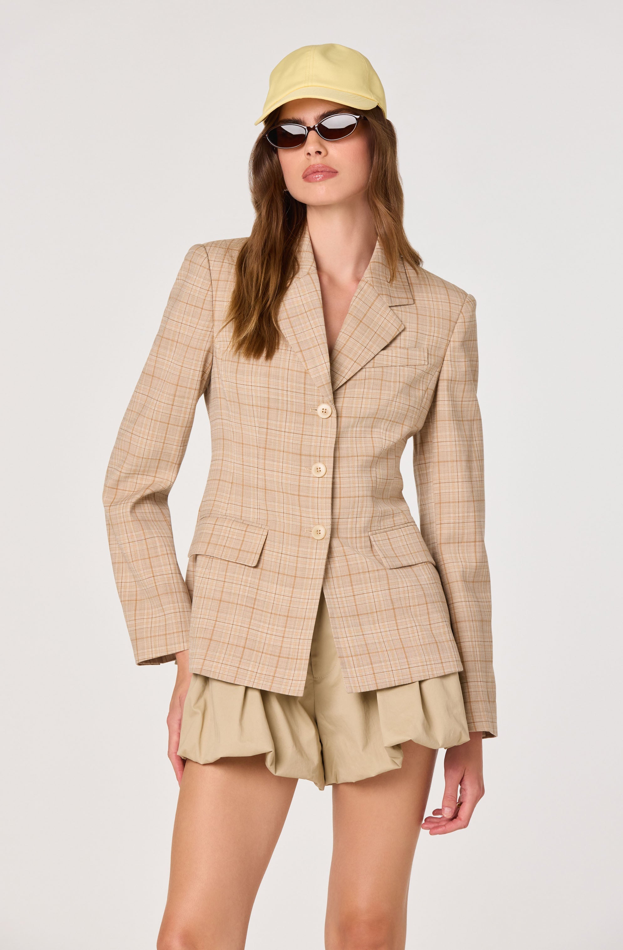 Valor Plaid Tailored Blazer