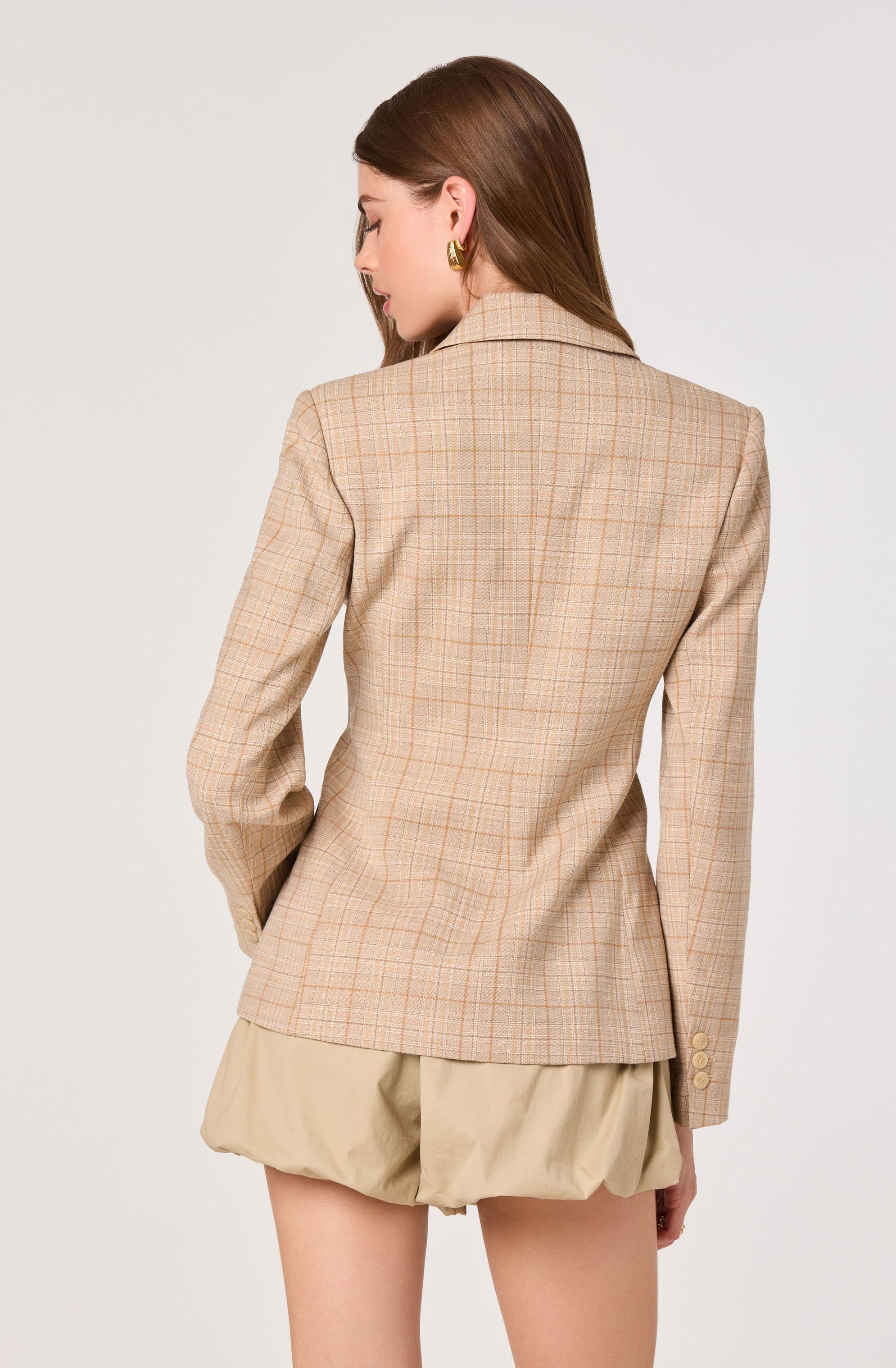 Valor Plaid Tailored Blazer
