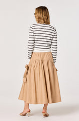 Tawni Striped Button-Front Cardigan