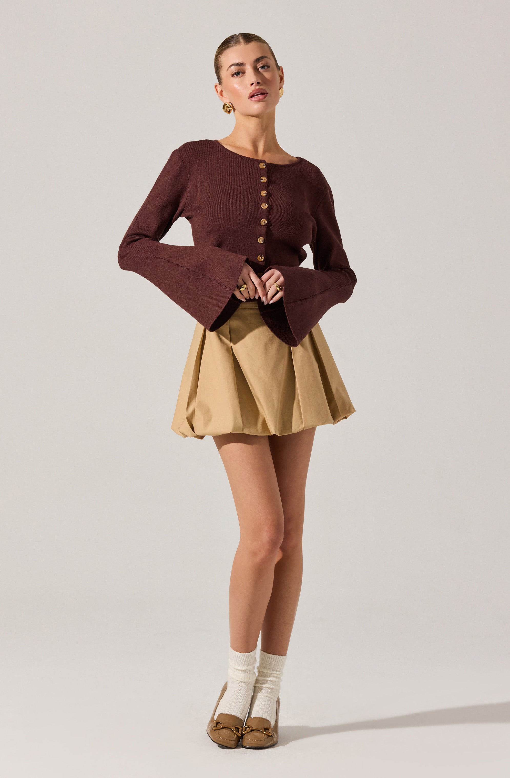 Nylah Bell Sleeve Cardigan