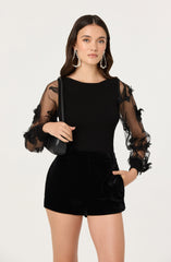 Meagan Floral Applique Sweater