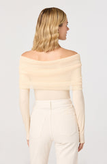 Julieta Off-Shoulder Ruched Overlay Top