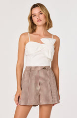 Nakia Bow Detail Cropped Top