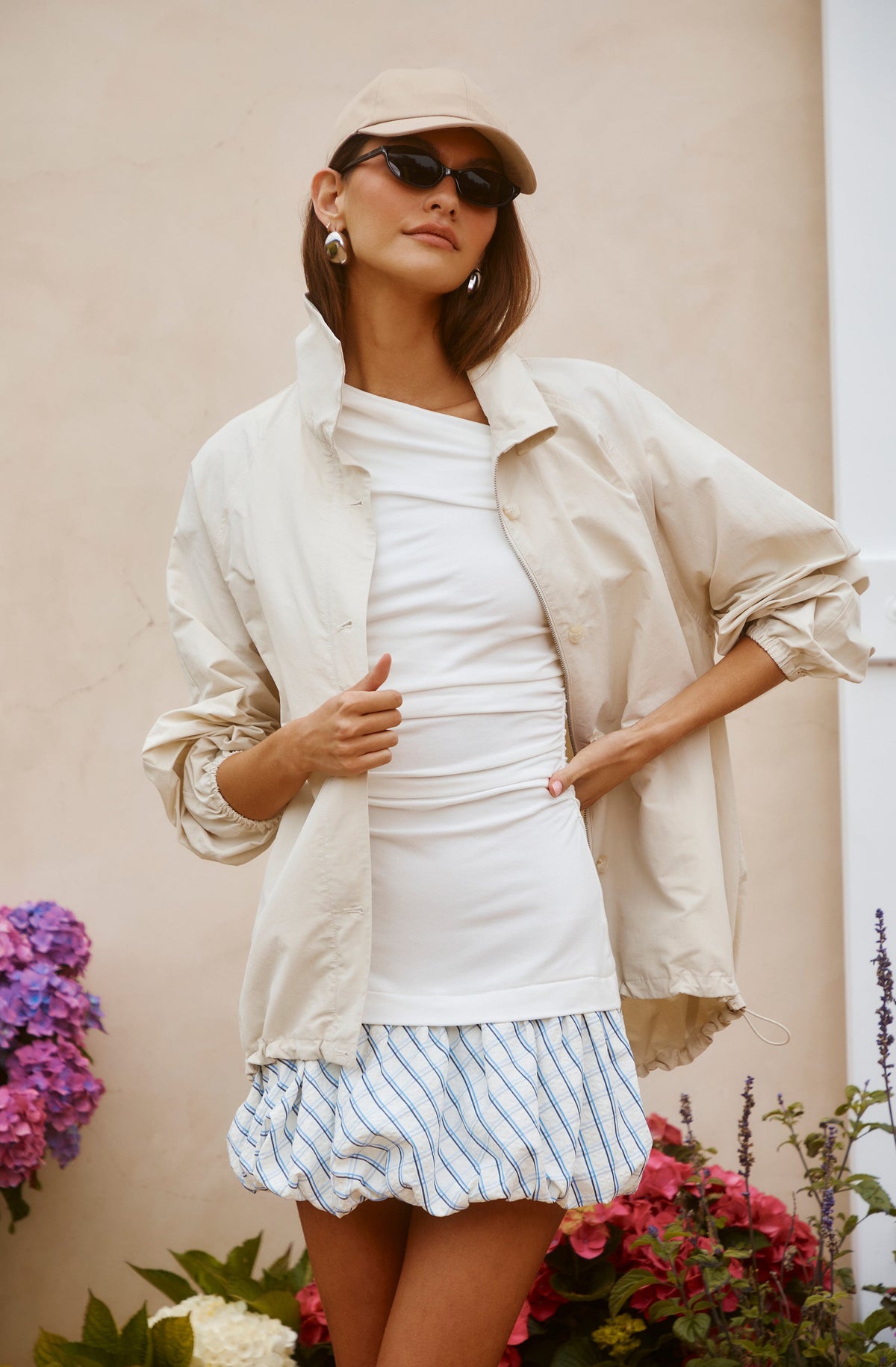 Yareli Oversized Funnel Neck Jacket