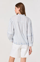 Taliyah Striped Peasant Blouse