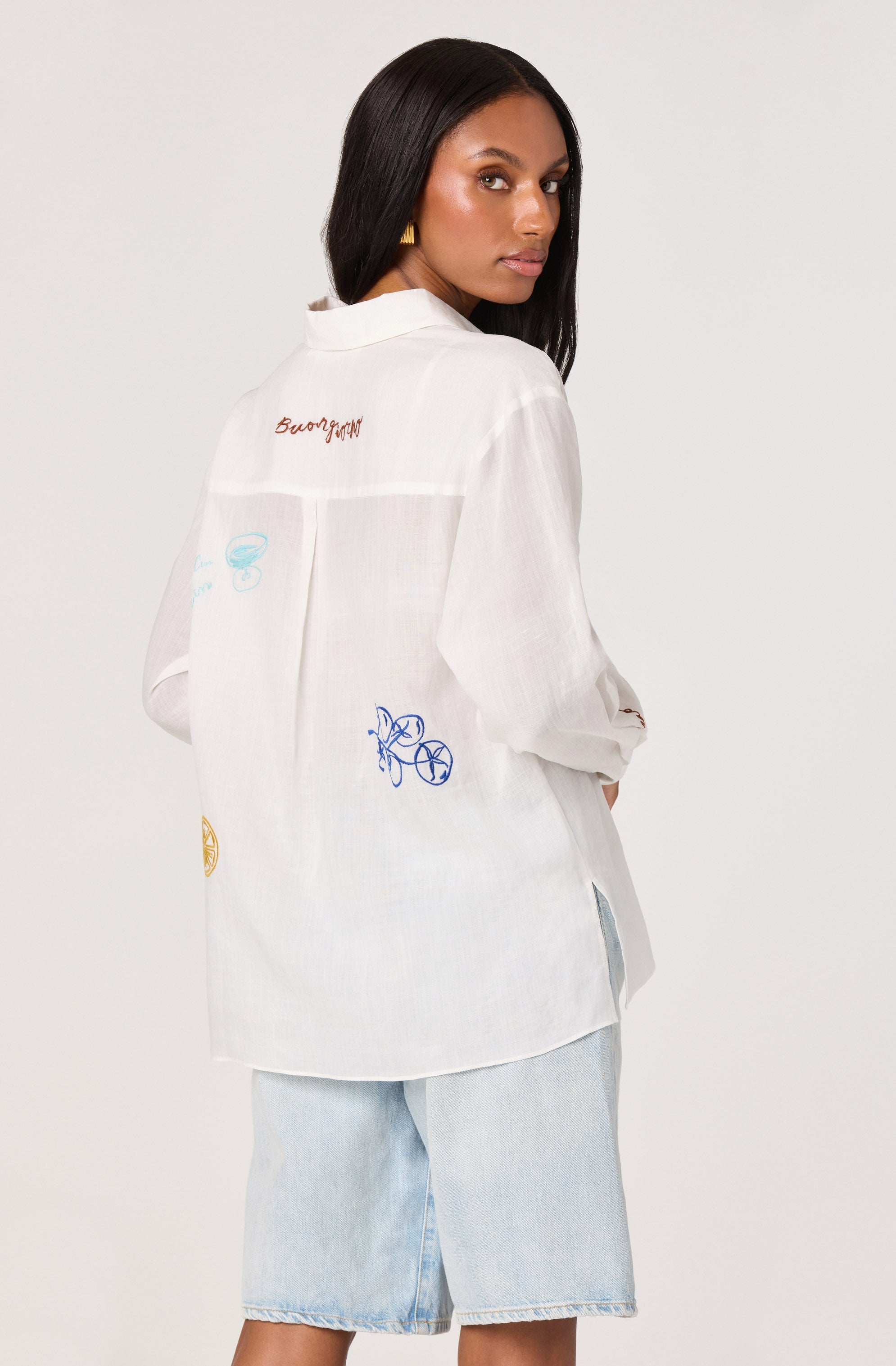 Trace Embroidered Picnic Shirt