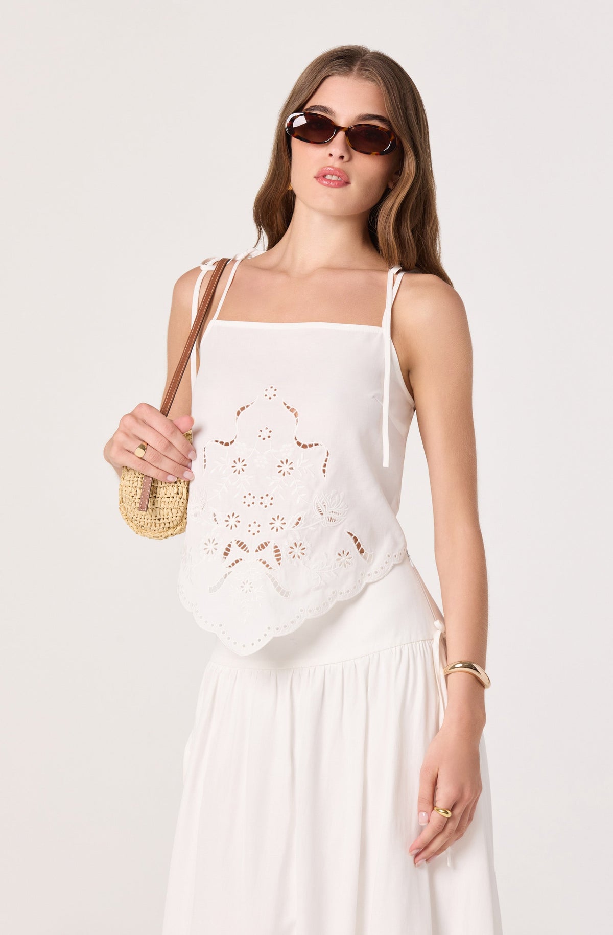 Stevie Embroidered Tank Top