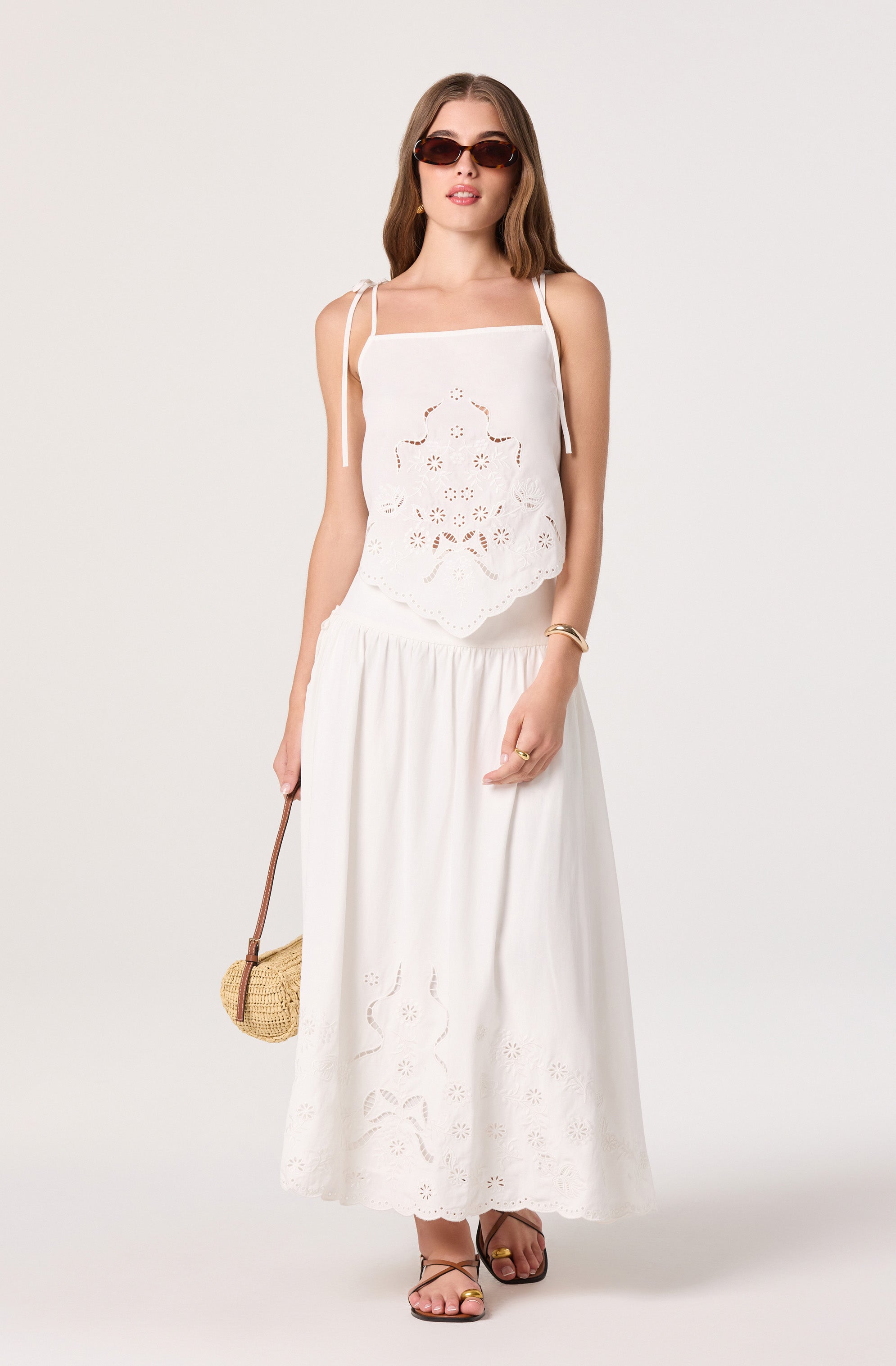 Stevie Embroidered Tank Top