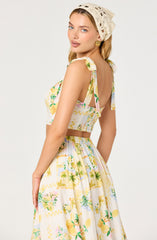 Kaleigh Tie-Strap Bustier Top