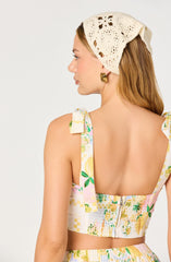 Kaleigh Tie-Strap Bustier Top
