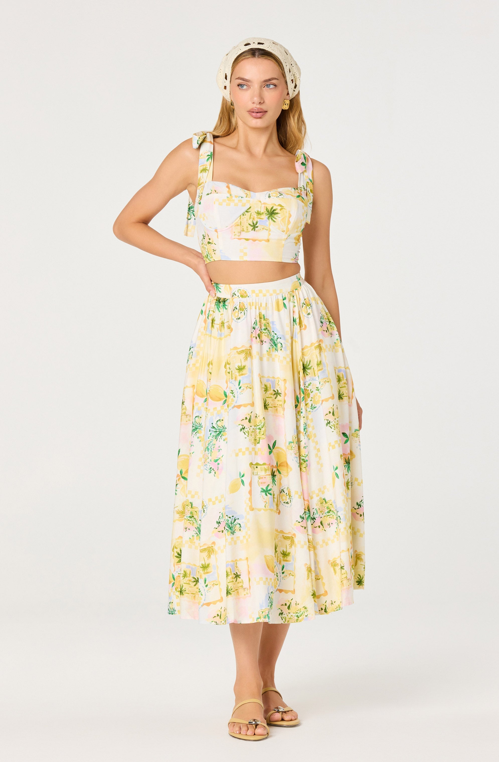 Kaleigh Tie-Strap Bustier Top