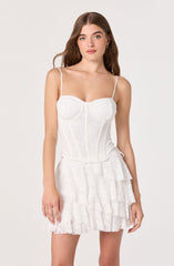 Madeleine Lace Bustier Crop Top